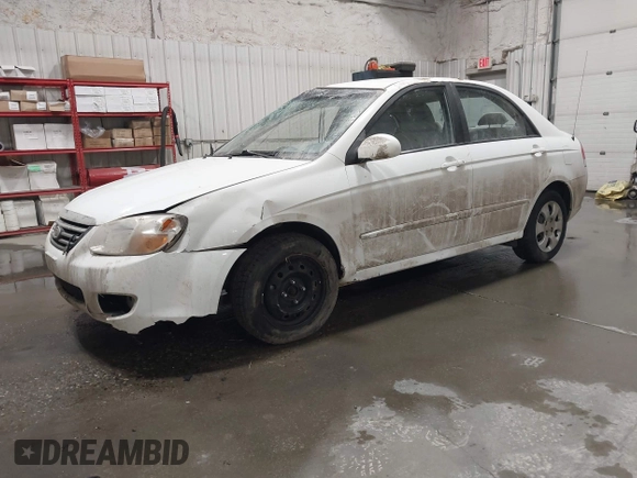 2008 Kia Spectra SX with VIN KNAFE121085566646, listed as a IAAI auction lot 41982332 with 67,270 mi miles. Bid and sale history available at carsss.com. Image 2.