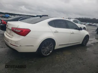 2014 Kia Cadenza Premium with VIN KNALN4D76E5148948, listed as a Copart auction lot 84216514 with 164,612 mi miles and Salvage Title. Bid and sale history available at carsss.com. Image 3.