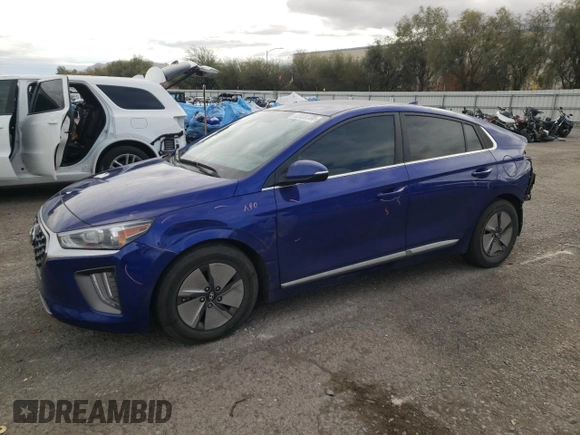 2022 Hyundai Ioniq SE with VIN KMHC75LC4NU275748, listed as a Copart auction lot 82028704 with 54,800 mi miles and Salvage title. Bid and sale history available at DreamBid. Image 1.
