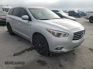 2013 Infiniti JX35 with VIN 5N1AL0MN9DC330818, listed as a Copart auction lot 78020554 with 197,846 mi miles and Salvage Title. Bid and sale history available at carsss.com. Image 4.