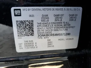 2021 Chevrolet Blazer LT z VIN 3GNKBCRS4MS571280, wystawiony jako Copart lot #48572525 z przebiegiem 57 953 mil mil oraz Szkoda całkowita • Salvage title. Historia ofert i sprzedaży dostępna na DreamBid. Obrazek 14.