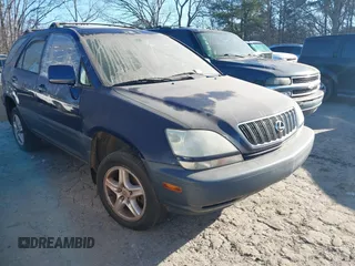 2001 Lexus RX 300 with VIN JTJGF10U010083434, listed as a IAAI auction lot 41606046 with Not Provided miles. Bid and sale history available at carsss.com. Image 1.