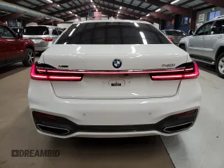 2020 BMW 7 Series 740i xDrive with VIN WBA7T4C02LCD70555, listed as a Copart auction lot 75666484 with 50,847 mi miles and Clean title. Bid and sale history available at DreamBid. Image 6.