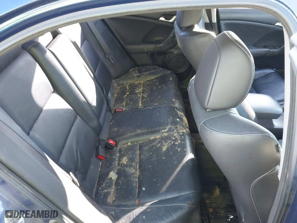 2014 Acura TSX Tech Pkg with VIN JH4CU2F61EC002255, listed as a IAAI auction lot 41235398 with 1 miles. Bid and sale history available at carsss.com. Image 8.