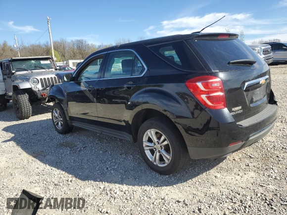 2017 Chevrolet Equinox LS with VIN 2GNALBEK7H1531480, listed as a Copart auction lot 49491395 with 0 mi miles and Salvage Title. Bid and sale history available at carsss.com. Image 2.