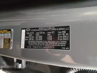 2024 Hyundai Santa Fe SE with VIN 5NMP14GL6RH050076, listed as a IAAI auction lot 41582793 with 14,344 mi miles. Bid and sale history available at carsss.com. Image 9.