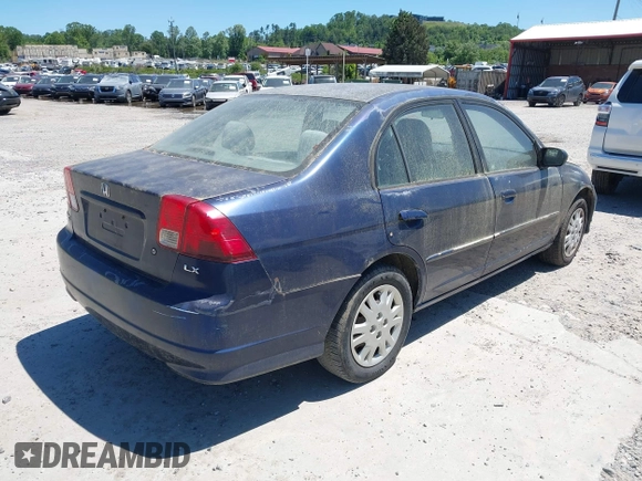 2004 Honda Civic LX z VIN 2HGES16554H605210, wystawiony jako IAAI lot #42349566 z przebiegiem 332 807 mil mil oraz . Historia ofert i sprzedaży dostępna na DreamBid. Obrazek 4.