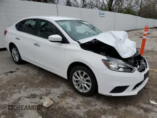 2019 Nissan Sentra SV with VIN 3N1AB7AP3KY374407, listed as a Copart auction lot 51642585 with Not Provided miles and Salvage Title. Bid and sale history available at DreamBid. Image 4.