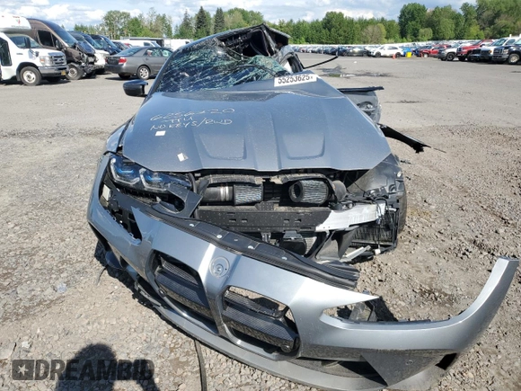 2022 BMW M4 Competition xDrive z VIN WBS43AZ05NCK39222, wystawiony jako Copart lot #55253625 z przebiegiem Nie podano mil oraz Nie do naprawy • Non repairable. Historia ofert i sprzedaży dostępna na DreamBid. Obrazek 5.