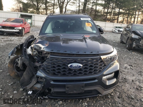 2022 Ford Explorer ST-Line with VIN 1FMSK8KH9NGB05344, listed as a Copart auction lot 86630064 with 25,775 mi miles and Salvage Title. Bid and sale history available at carsss.com. Image 5.