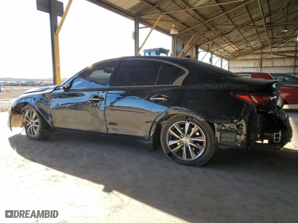 2021 Infiniti Q50 3.0t PURE with VIN JN1EV7AR2MM756122, listed as a Copart auction lot 47084145 with 70,566 mi miles and Salvage Title. Bid and sale history available at carsss.com. Image 2.