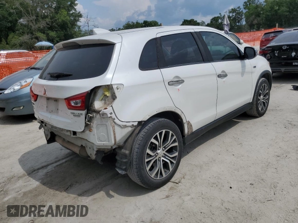2017 Mitsubishi Outlander ES with VIN JA4AP3AU7HZ002767, listed as a Copart auction lot 55494795 with 157,138 mi miles and Salvage title. Bid and sale history available at DreamBid. Image 3.