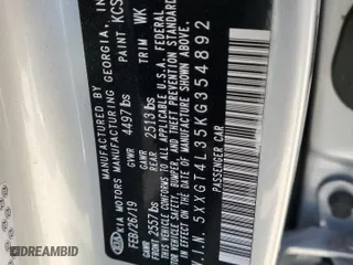 2019 Kia Optima S with VIN 5XXGT4L35KG354892, listed as a Copart auction lot 50595875 with 93,836 mi miles and Salvage Title. Bid and sale history available at carsss.com. Image 12.