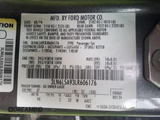 2020 Lincoln MKZ Standard z VIN 3LN6L5A93LR606176, wystawiony jako Copart lot #86555794 z przebiegiem 73 794 mil mil oraz Szkoda całkowita • Salvage title. Historia ofert i sprzedaży dostępna na DreamBid. Obrazek 13.