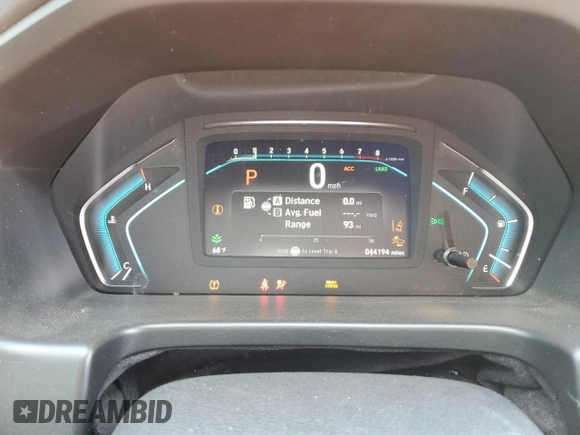 2020 Honda Odyssey Elite with VIN 5FNRL6H91LB015309, listed as a Copart auction lot 53560145 with 44,194 mi miles and Salvage title. Bid and sale history available at DreamBid. Image 9.
