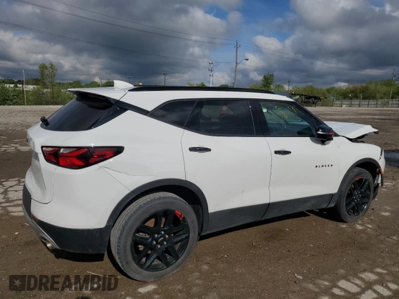 2022 Chevrolet Blazer LT with VIN 3GNKBCR44NS134043, listed as a Copart auction lot 55681025 with 61,590 mi miles and Salvage title. Bid and sale history available at DreamBid. Image 3.