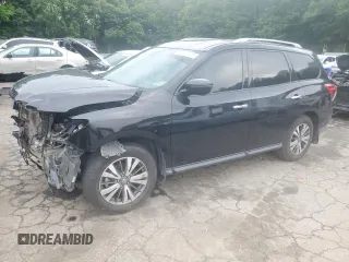 2017 Nissan Pathfinder SL z VIN 5N1DR2MN3HC603586, wystawiony jako Copart lot #57033415 z przebiegiem Nie podano mil oraz Szkoda całkowita • Salvage title. Historia ofert i sprzedaży dostępna na DreamBid. Obrazek 1.