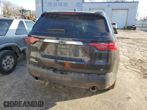 2022 Chevrolet Traverse LT Leather with VIN 1GNERHKW9NJ194998, listed as a Copart auction lot 46131745 with 43,684 mi miles and Salvage Title. Bid and sale history available at carsss.com. Image 6.