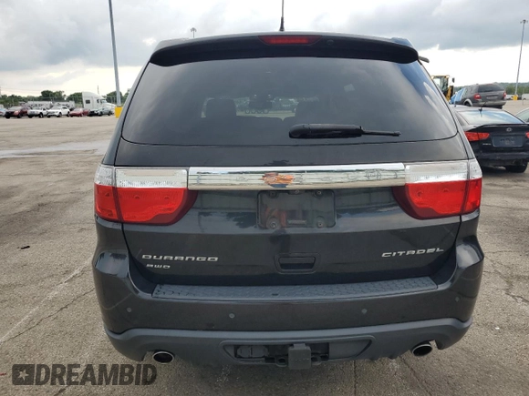 2012 Dodge Durango Citadel with VIN 1C4SDJET7CC336835, listed as a Copart auction lot 64045075 with 169,228 mi miles and Clean title. Bid and sale history available at DreamBid. Image 6.