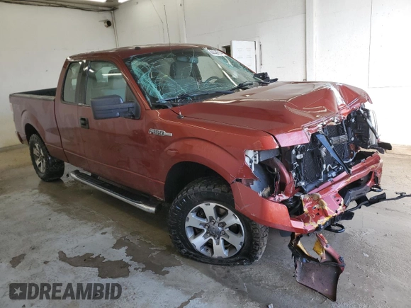 2014 Ford F-150 XL with VIN 1FTFX1EF1EKE17812, listed as a Copart auction lot 84446554 with 106,388 mi miles and Salvage Title. Bid and sale history available at DreamBid. Image 4.