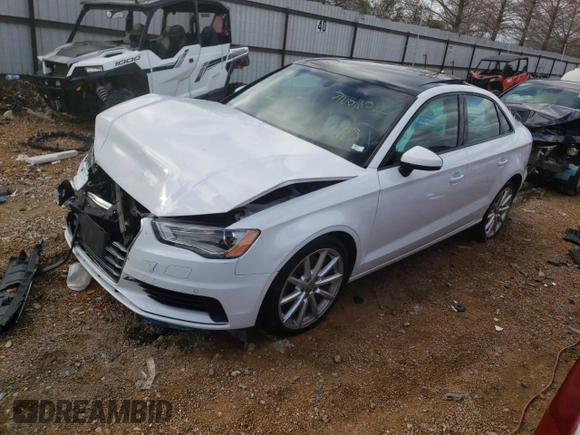 2016 Audi A3 2.0T Premium with VIN WAUB8GFF6G1017019, listed as a Copart auction lot 71681652 with 66,130 mi miles. Bid and sale history available at carsss.com. Image 1.