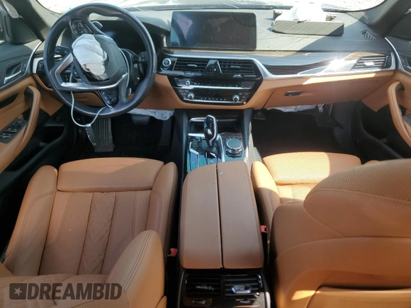 2021 BMW 5 Series 530i xDrive with VIN WBA13BJ09MWW90448, listed as a Copart auction lot 60318605 with Not provided miles and Clean title. Bid and sale history available at DreamBid. Image 9.