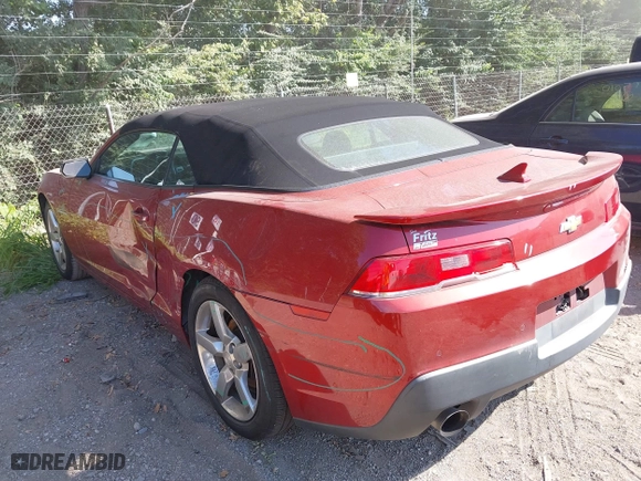 2014 Chevrolet Camaro LT with VIN 2G1FB3D39E9145988, listed as a IAAI auction lot 40028454 with 129,227 mi miles. Bid and sale history available at carsss.com. Image 3.