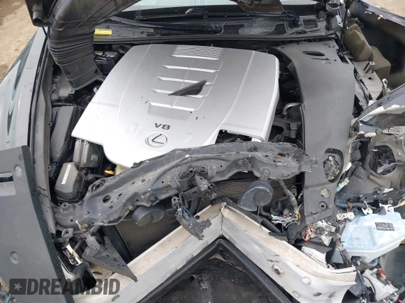 2010 Lexus LS 460 with VIN JTHBL5EF1A5093690, listed as a IAAI auction lot 41873176 with 125,809 mi miles. Bid and sale history available at carsss.com. Image 10.
