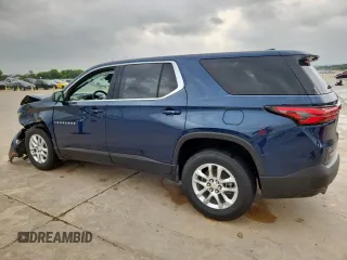 2022 Chevrolet Traverse LS with VIN 1GNERFKW2NJ153620, listed as a Copart auction lot 57409445 with 53,395 mi miles and Salvage title. Bid and sale history available at DreamBid. Image 2.