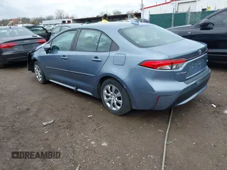 2020 Toyota Corolla LE with VIN 5YFEPRAE5LP101660, listed as a IAAI auction lot 41951688 with 55,153 mi miles. Bid and sale history available at carsss.com. Image 3.