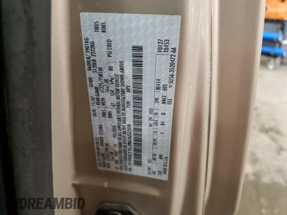 2008 Ford Econoline Passenger XL with VIN 1FMNE11L38DA52308, listed as a Copart auction lot 50180065 with 187,079 mi miles and Salvage title. Bid and sale history available at DreamBid. Image 13.