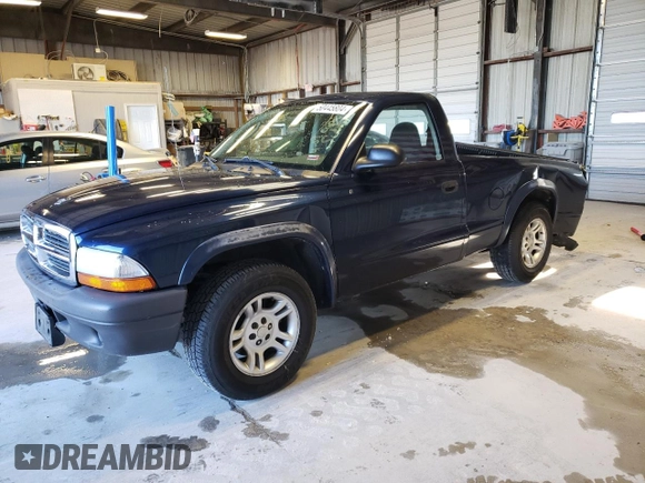 2004 Dodge Dakota with VIN 1D7FL16K34S535016, listed as a Copart auction lot 50445804 with 215,635 mi miles and Salvage Title. Bid and sale history available at carsss.com. Image 1.