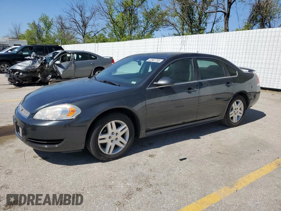 2013 Chevrolet Impala LT with VIN 2G1WB5E36D1174386, listed as a Copart auction lot 52981755 with 76,455 mi miles and Salvage Title. Bid and sale history available at DreamBid. Image 1.