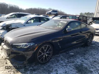 2020 BMW 8 Series M850i xDrive with VIN WBABC4C04LCE75995, listed as a Copart auction lot 41862035 with 31,550 mi miles and Salvage Title. Bid and sale history available at carsss.com. Image 1.