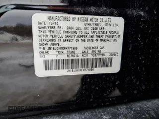 2015 Infiniti QX50 Journey z VIN JN1BJ0HRXFM771966, wystawiony jako Copart lot #45062235 z przebiegiem 118 326 mil mil oraz Szkoda całkowita • Salvage title. Historia ofert i sprzedaży dostępna na DreamBid. Obrazek 13.