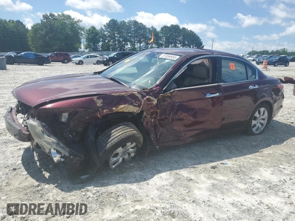2008 Honda Accord EX-L z VIN 1HGCP36878A041689, wystawiony jako Copart lot #57554655 z przebiegiem Nie podano mil oraz Szkoda całkowita • Salvage title. Historia ofert i sprzedaży dostępna na DreamBid. Obrazek 1.