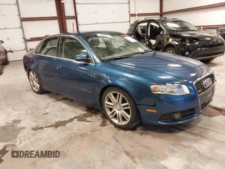 2008 Audi A4 2.0T with VIN WAUDF78E38A114666, listed as a IAAI auction lot 41950980 with 157,184 mi miles and . Bid and sale history available at DreamBid. Image 1.