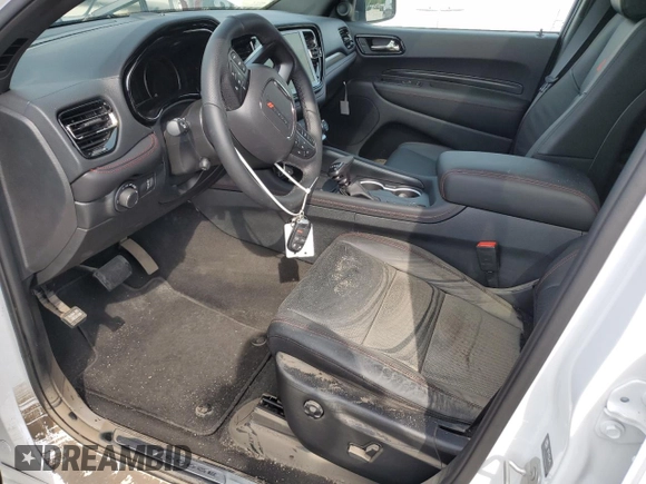 2024 Dodge Durango R/T Plus с VIN 1C4SDJCT1RC205055, выставлен на аукционе Copart как лот 68363854 с пробегом 21 миль миль и Списание • Salvage title. История ставок и продаж доступна на DreamBid. Изображение 7.