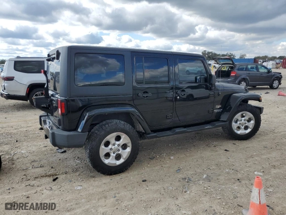 2015 Jeep Wrangler Unlimited Sahara with VIN 1C4BJWEG6FL774968, listed as a Copart auction lot 45646525 with 71,528 mi miles and Salvage Title. Bid and sale history available at carsss.com. Image 3.
