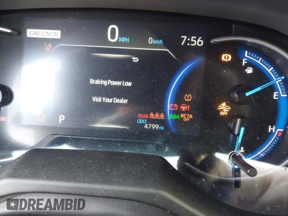 2024 Toyota RAV4 Hybrid XSE with VIN 4T3E6RFV1RU162692, listed as a IAAI auction lot 41972331 with 4,799 mi miles and . Bid and sale history available at DreamBid. Image 15.