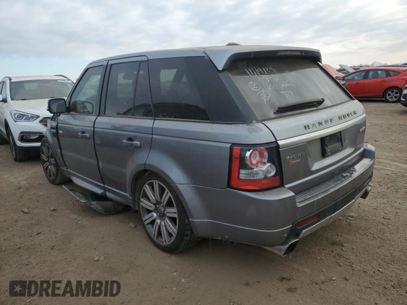 2013 Land Rover Range Rover Sport SC with VIN SALSH2E49DA810325, listed as a Copart auction lot 88108725 with 83,558 mi miles and Salvage Title. Bid and sale history available at carsss.com. Image 2.