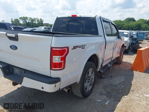 2018 Ford F-150 XL with VIN 1FTEW1E59JFD07342, listed as a IAAI auction lot 42602948 with 129,524 mi miles and . Bid and sale history available at DreamBid. Image 4.