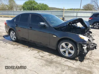 2007 BMW 5 Series 530xi with VIN WBANF73577CU24530, listed as a Copart auction lot 52194315 with Not Provided miles and Salvage Title. Bid and sale history available at carsss.com. Image 4.