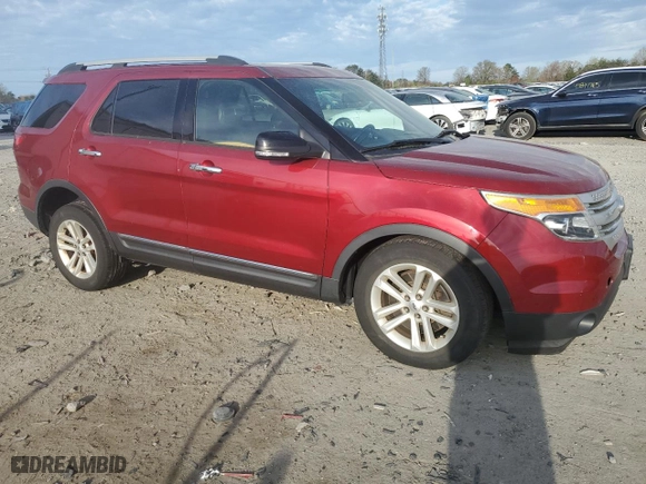 2015 Ford Explorer XLT with VIN 1FM5K8D89FGA95264, listed as a Copart auction lot 51052025 with 123,134 mi miles and Salvage Title. Bid and sale history available at carsss.com. Image 4.