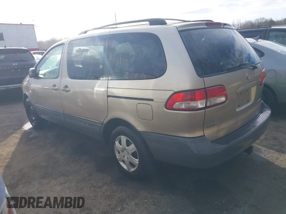 2001 Toyota Sienna CE with VIN 4T3ZF19C91U351141, listed as a IAAI auction lot 41608484 with 325,657 mi miles. Bid and sale history available at carsss.com. Image 3.