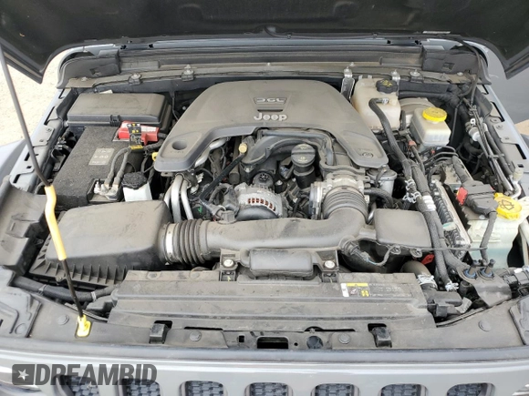 2019 Jeep Wrangler Unlimited Rubicon with VIN 1C4HJXFG6KW661609, listed as a Copart auction lot 55527005 with 25,302 mi miles and Salvage title. Bid and sale history available at DreamBid. Image 12.