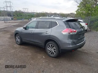 2014 Nissan Rogue SL with VIN 5N1AT2MV9EC823699, listed as a IAAI auction lot 42037833 with 96,093 mi miles. Bid and sale history available at carsss.com. Image 3.