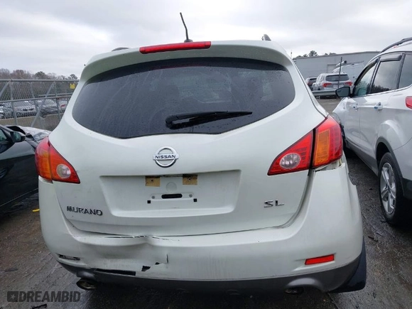 2009 Nissan Murano S with VIN JN8AZ18U09W027706, listed as a IAAI auction lot 41059332 with 197,968 mi miles. Bid and sale history available at carsss.com. Image 16.