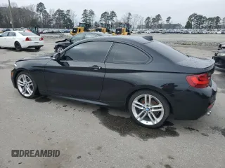 2015 BMW 2 Series 228i with VIN WBA1F5C56FV257079, listed as a Copart auction lot 43387125 with 155,027 mi miles and Salvage Title. Bid and sale history available at carsss.com. Image 2.