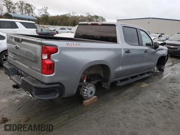 2024 Chevrolet Silverado 1500 Custom Trail Boss with VIN 3GCUDCE81RG175291, listed as a Copart auction lot 80973244 with 14,674 mi miles and Salvage Title. Bid and sale history available at carsss.com. Image 3.